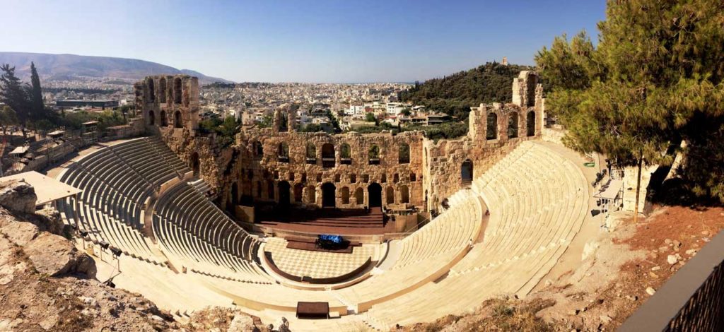 Odeon des Herodes Atticus Akropolis Athen